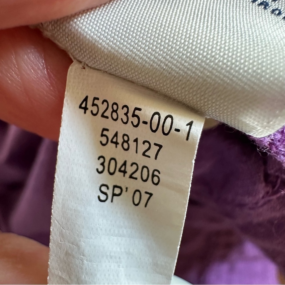 Vintage Old Navy Girls 8 Purple Tiered Long Maxi Dress Crochet Lace Western Boho - Picture 7 of 7